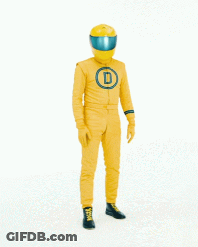 Man In Yellow Suit Saying I See You GIF