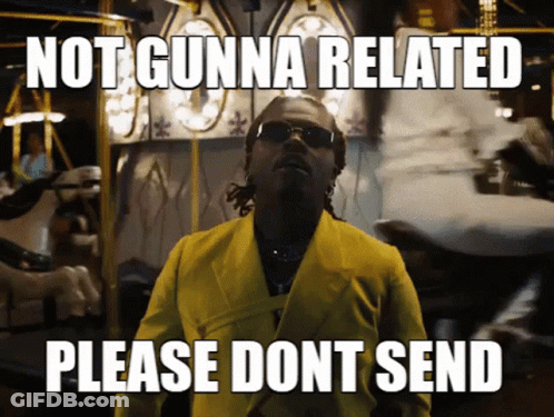 Man In Yellow Suit Saying Not Gunna Related GIF