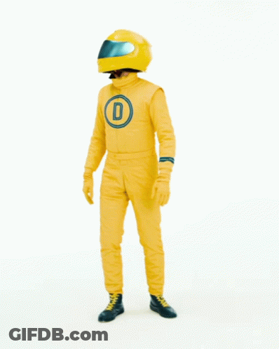 Man In Yellow Suit Saying Searching GIF