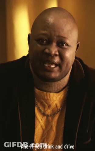 Man In Yellow Sweater And Black Jacket Says And If You Drink And Drive GIF