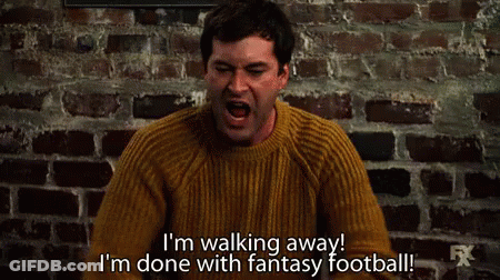 Man In Yellow Sweater Talking About Fantasy Football GIF