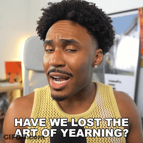 Man In Yellow Tank Top Says Have We Lost The Art Of Learning GIF