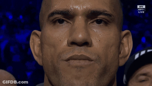 Man In Yellow UFC Shorts Before Crowd GIF