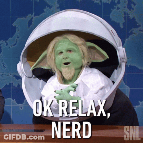 Man In Yoda Costume Says Ok Relax Nerd GIF