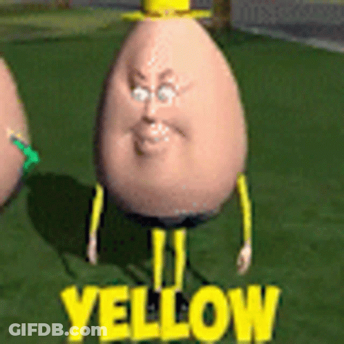 Man In York Shirt Throwing Eggs GIF