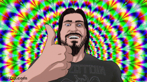 Man In Zeppelin Shirt Thumbs Up GIF