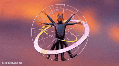Man In Zodiac Wheel GIF