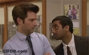 Man In Zoo York Shirt Talking To Another Man GIF