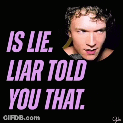 Man Is Lie Liar Told You That GIF