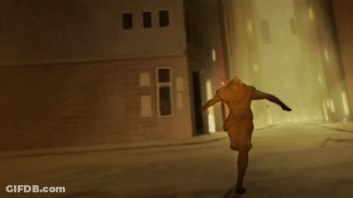 Man Jumping As Fireball Comes At Him GIF