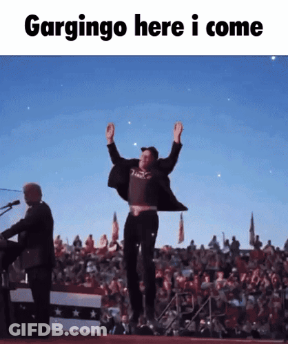 Man Jumping Gargingo Here I Come GIF