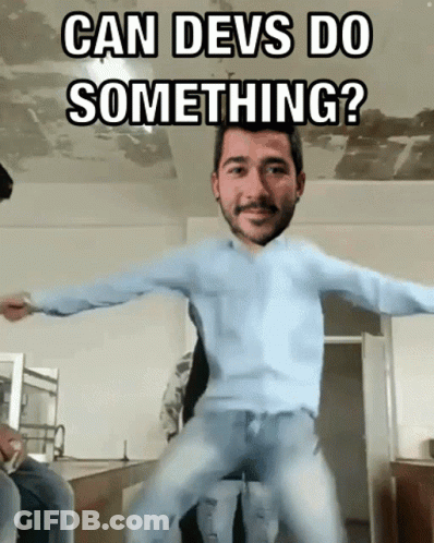 Man Jumping In Air Can Devs Do Something GIF