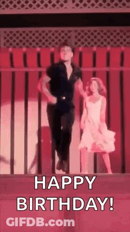 Man Jumping In Air While Woman Dances GIF