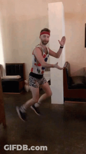 Man Jumping In The Air GIF