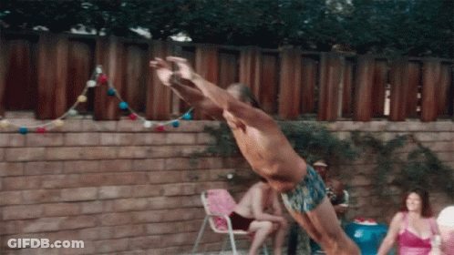 Man Jumping Into Pool GIF