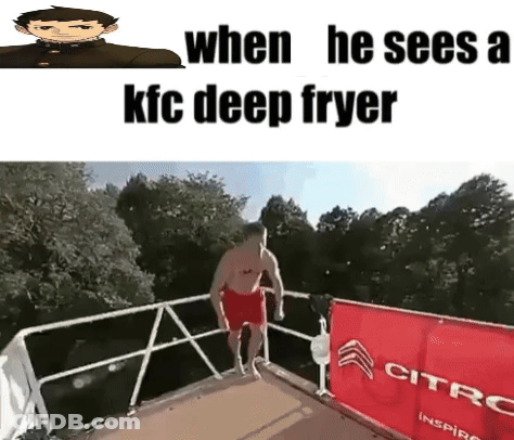 Man Jumping Off Balcony Into River GIF