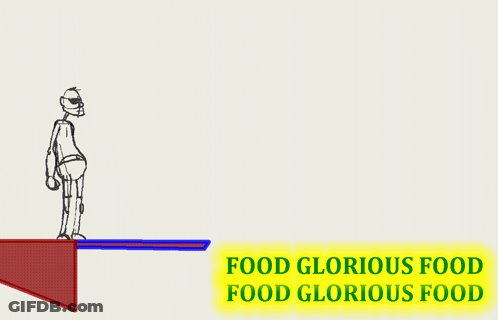 Man Jumping Off Cliff Food Glorious Food GIF