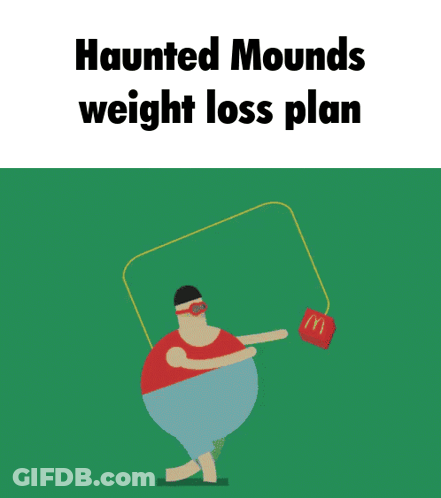 Man Jumping Rope Haunted Mounds Weight Loss Plan GIF