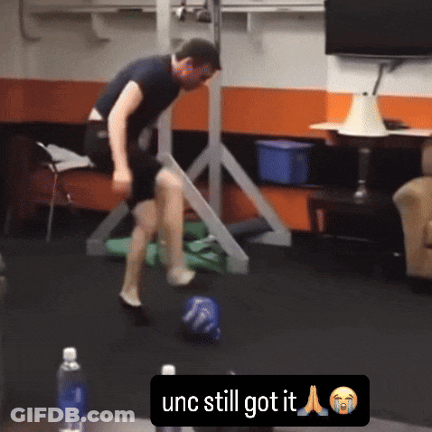 Man Jumping Saying UNC Still Got It GIF