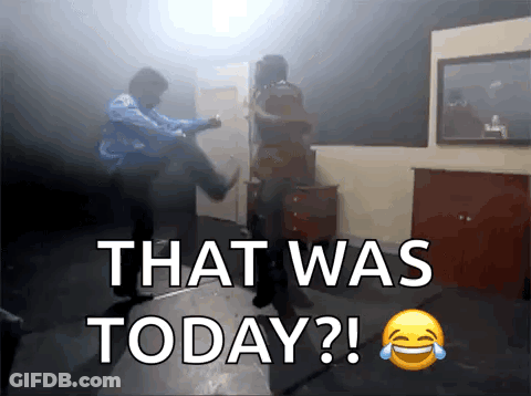 Man Kicking Another Man In Face That Was Today GIF