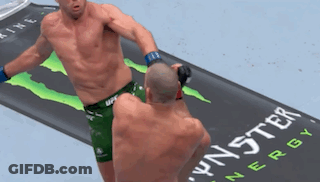 Man Kicking Man Near Monster Energy Can GIF