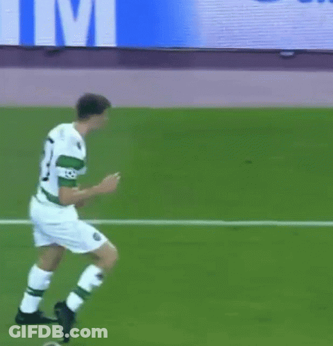 Man Kicking Soccer Ball GIF