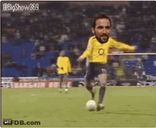 Man Kicking Soccer Ball GIF