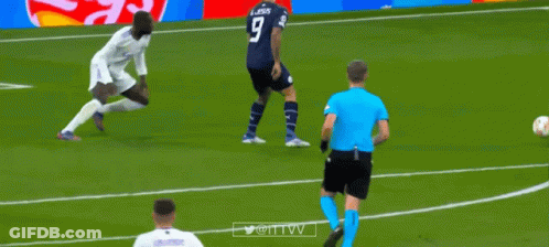 Man Kicking Soccer Ball With Lays Ads GIF