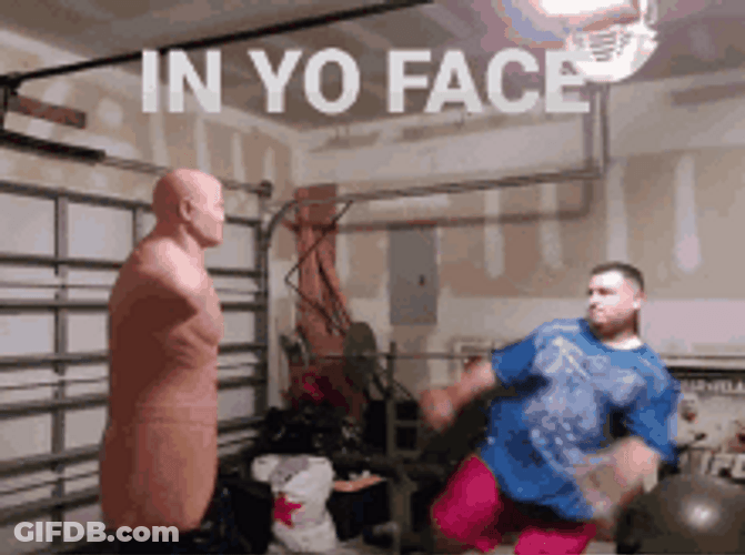 Man Kicks Human Dummy GIF