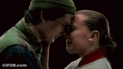 Man Kissing Crying Woman Rescue Patch GIF