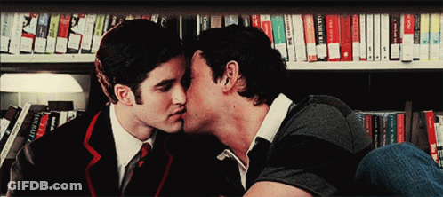 Man Kissing Man In Front Of Book I Am Not A Robot GIF