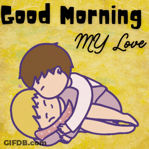 Man Kissing Woman Good Morning My Love GIF