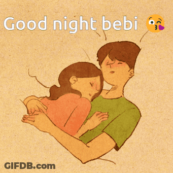 Man Kissing Woman Good Night Bebi GIF