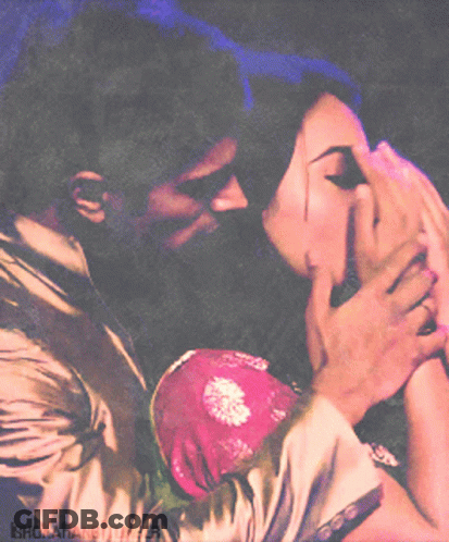 Man Kissing Woman's Forehead Isha Fan Tumblr GIF