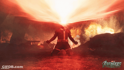 Man Kneeling Before Fire In Avengers Age Of Ultron GIF