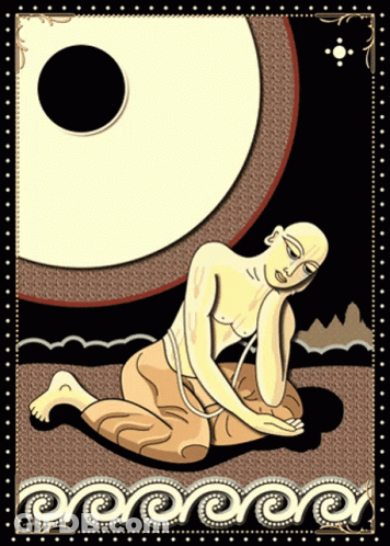 Man Kneeling Down With Circle GIF