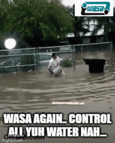 Man Kneeling In Floodwater Wasa Control GIF
