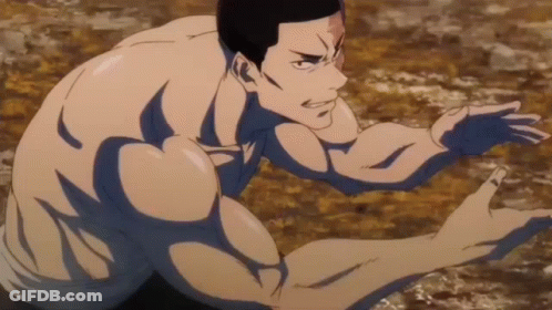 Man Kneeling Without Shirt GIF