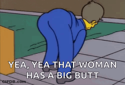 Man Kneeling Yea Yea That Woman Has A Big Butt GIF