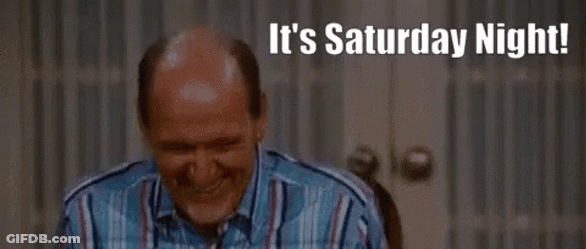 Man Laugh Hard Working Saturday GIF