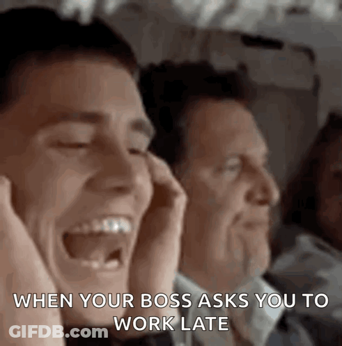 Man Laughing And Covering Ears On Plane GIF