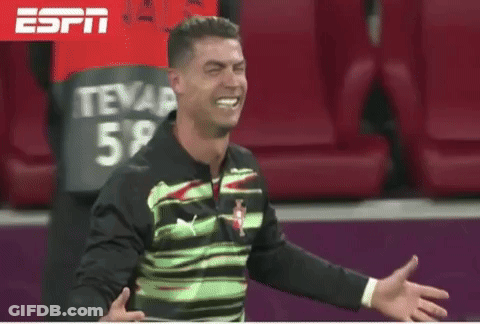 Man Laughing At ESPN Banner GIF
