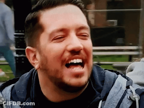 Man Laughing Eyes Closed GIF