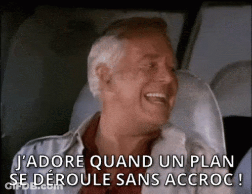 Man Laughing J 'Adore Quand Un Plan Se Deroule Sans Accroc ! GIF