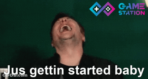 Man Laughing Jus Gettin Started Baby GIF