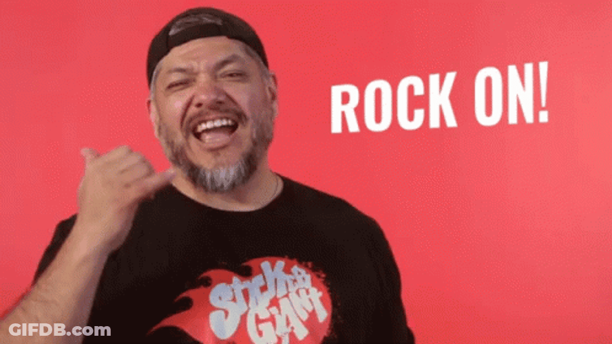 Man Laughing Rock On GIF