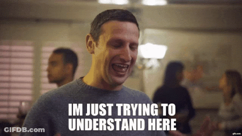 Man Laughing Saying Im Just Trying To Understand Here GIF