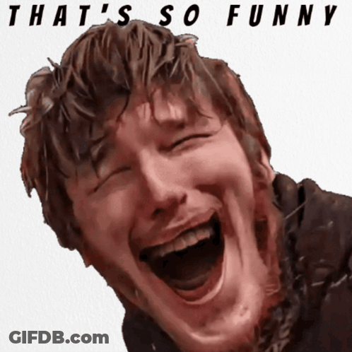 Man Laughing Saying That's So Funny GIF
