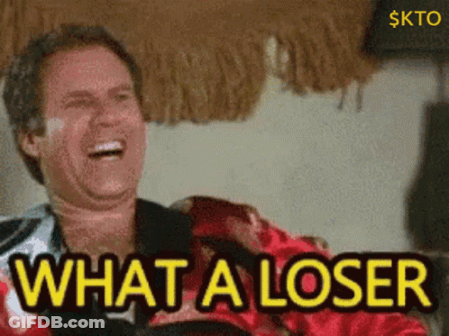 Man Laughing Saying What A Loser GIF