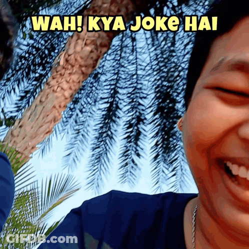 Man Laughing Wah Kya Joke Hai GIF